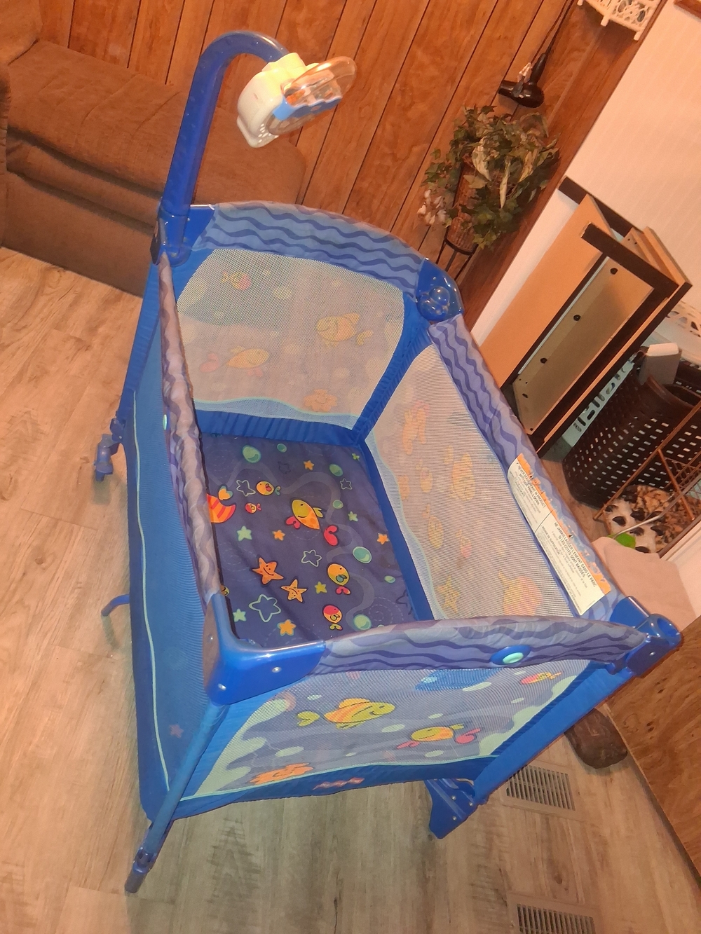 Ocean Play Portable Blue Playpen for Kids